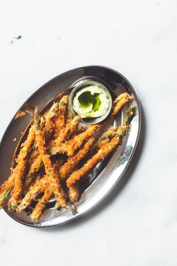 Gefrituurde asperges