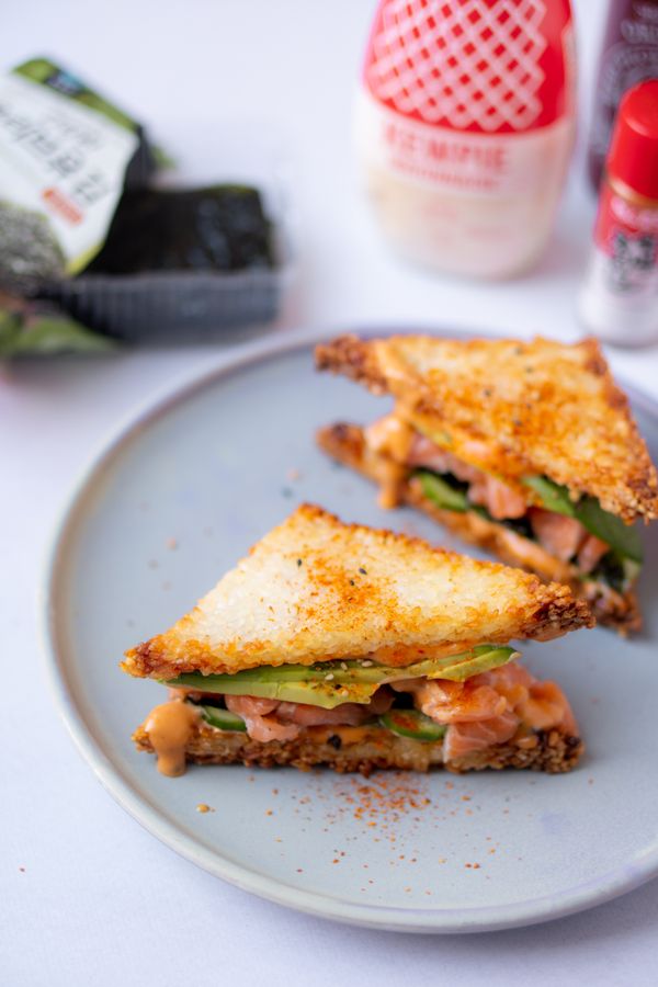 Crispy sushi sandwich maken in de airfryer