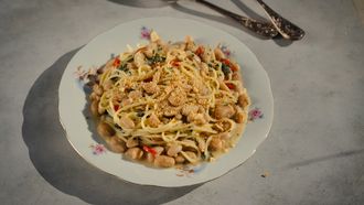 pasta met limabonen