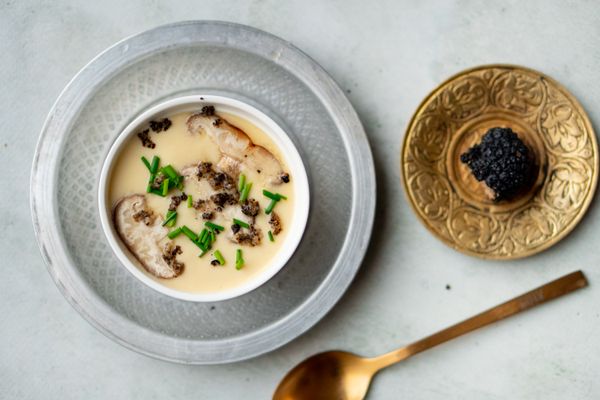 Japanse chawanmushi met truffel