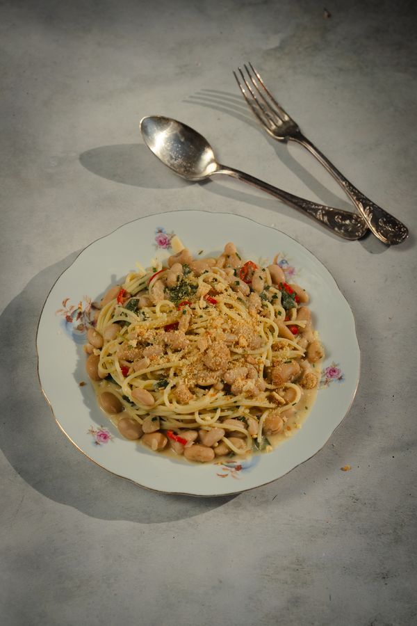 pasta met limabonen
