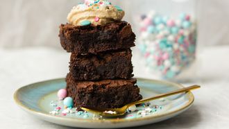 verjaardags brownies