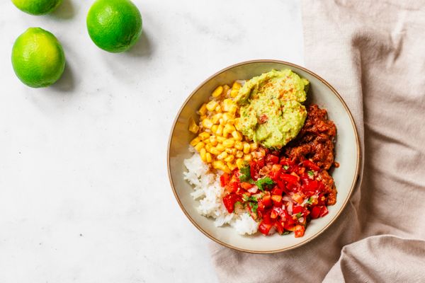 Taco bowl met gehakt