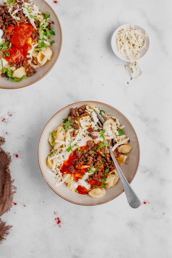 Turkse pasta manti-hack