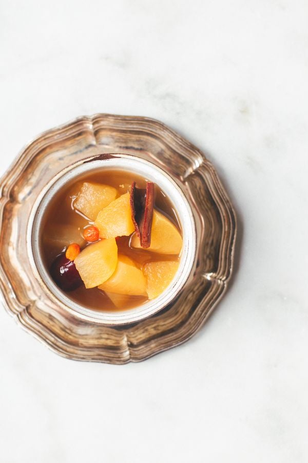 Chinese appelthee met kaneel