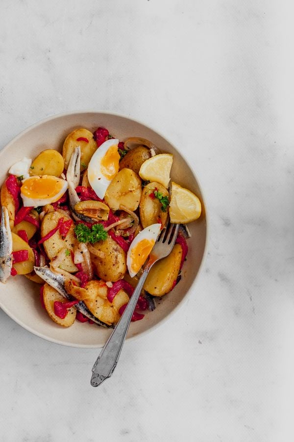 Spaanse aardappelsalade zonder mayonaise