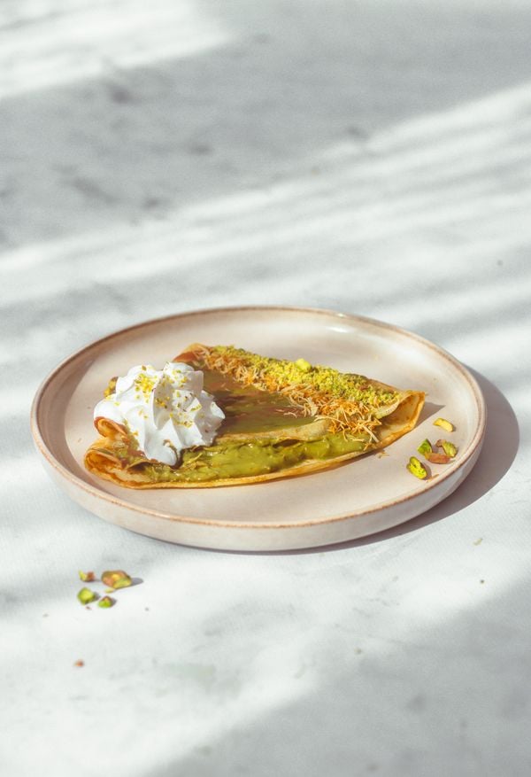 Pistachedessert | pisache pancakes