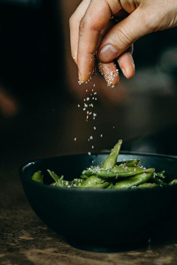 Edamame met zout