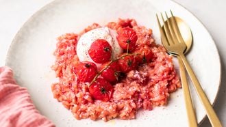 Bietenrisotto met Burrata