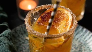 winterse cocktail met sinaasappel