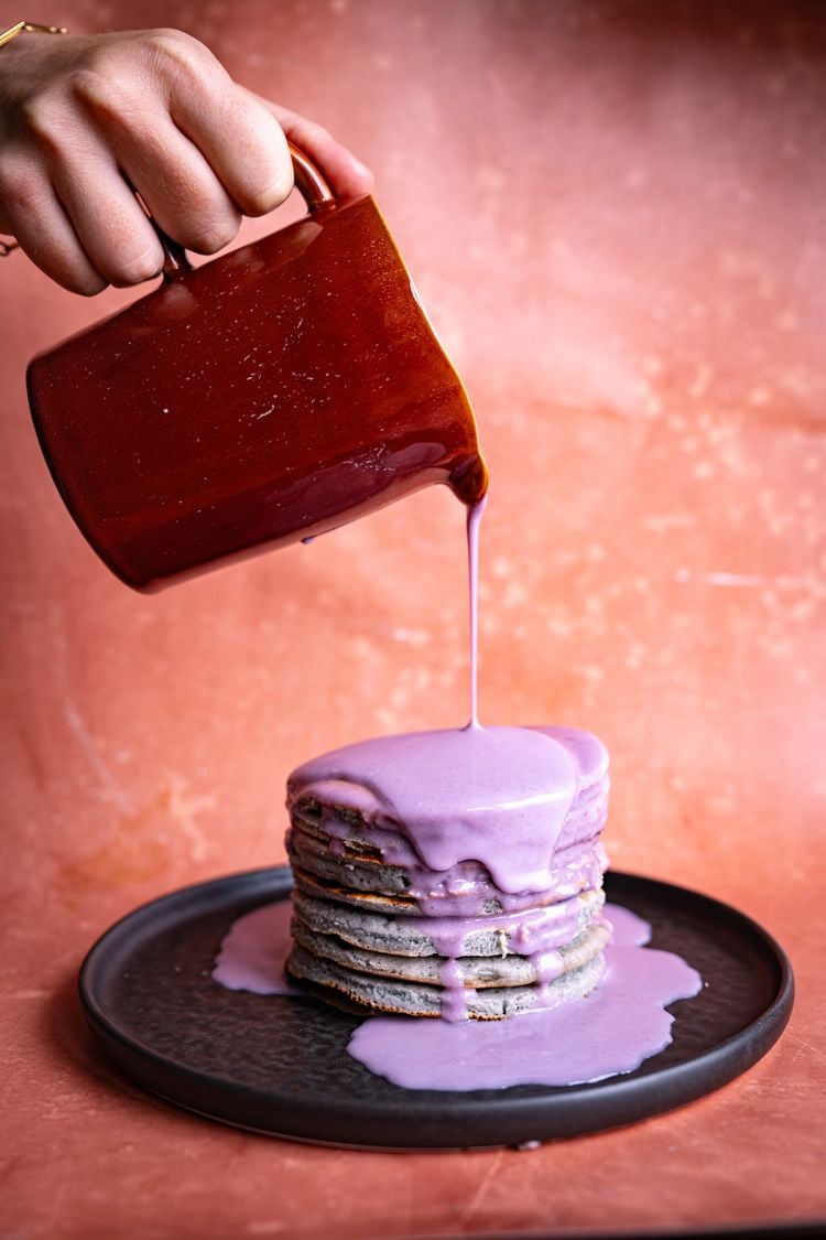 Halloween ube pannenkoekjes