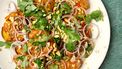 Smashed potatoes met Thaise dressing