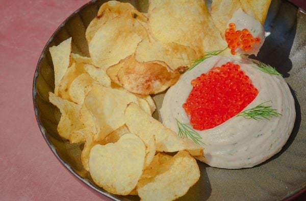 Taramasalata met labneh