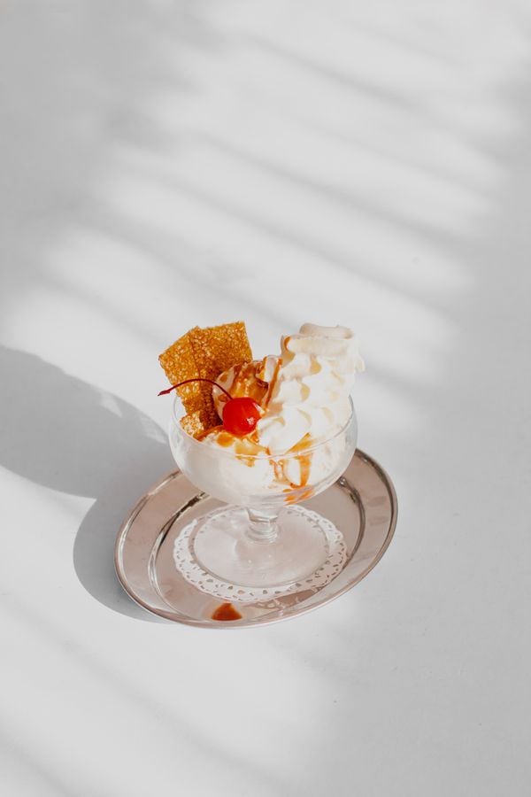 Sundae met karamel