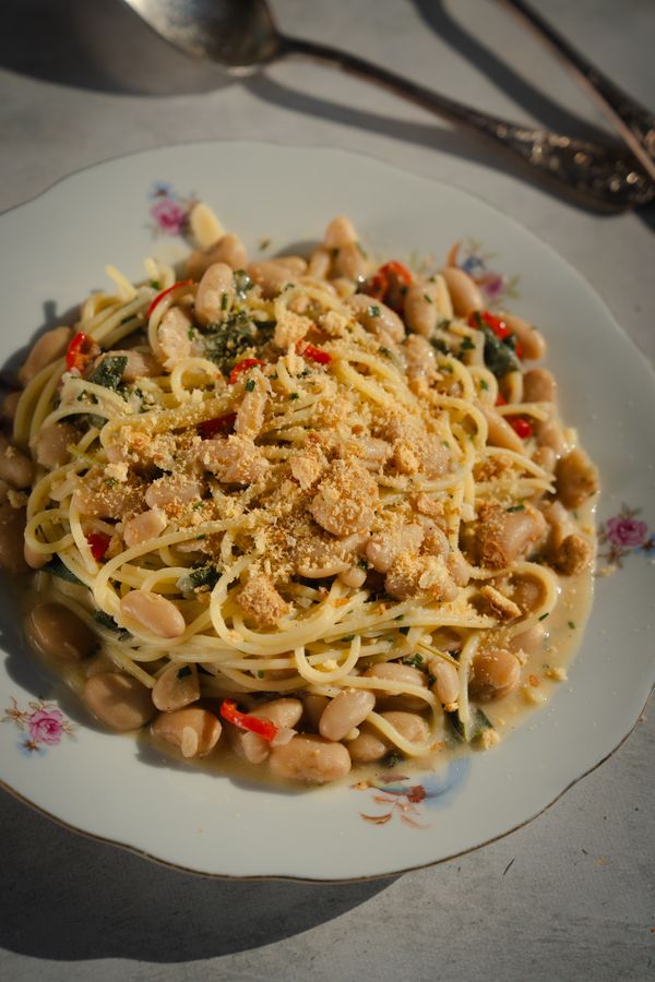 pasta met limabonen