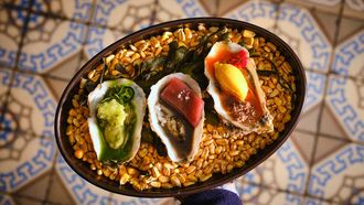 Oesters kerstmis OAXACA ter illustratie van restaurants voor kerst
