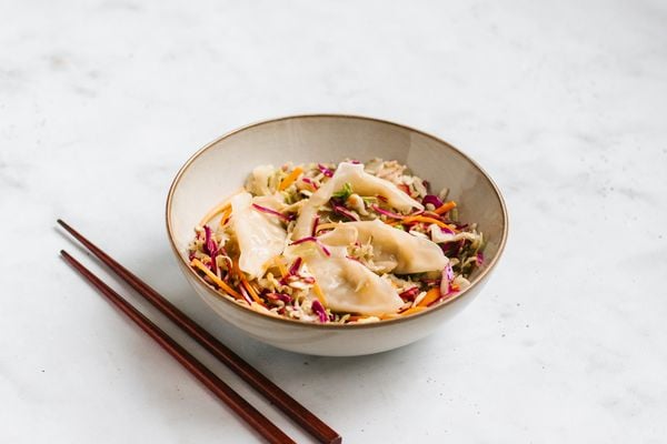 Dumplingsalade - salade met dumplings