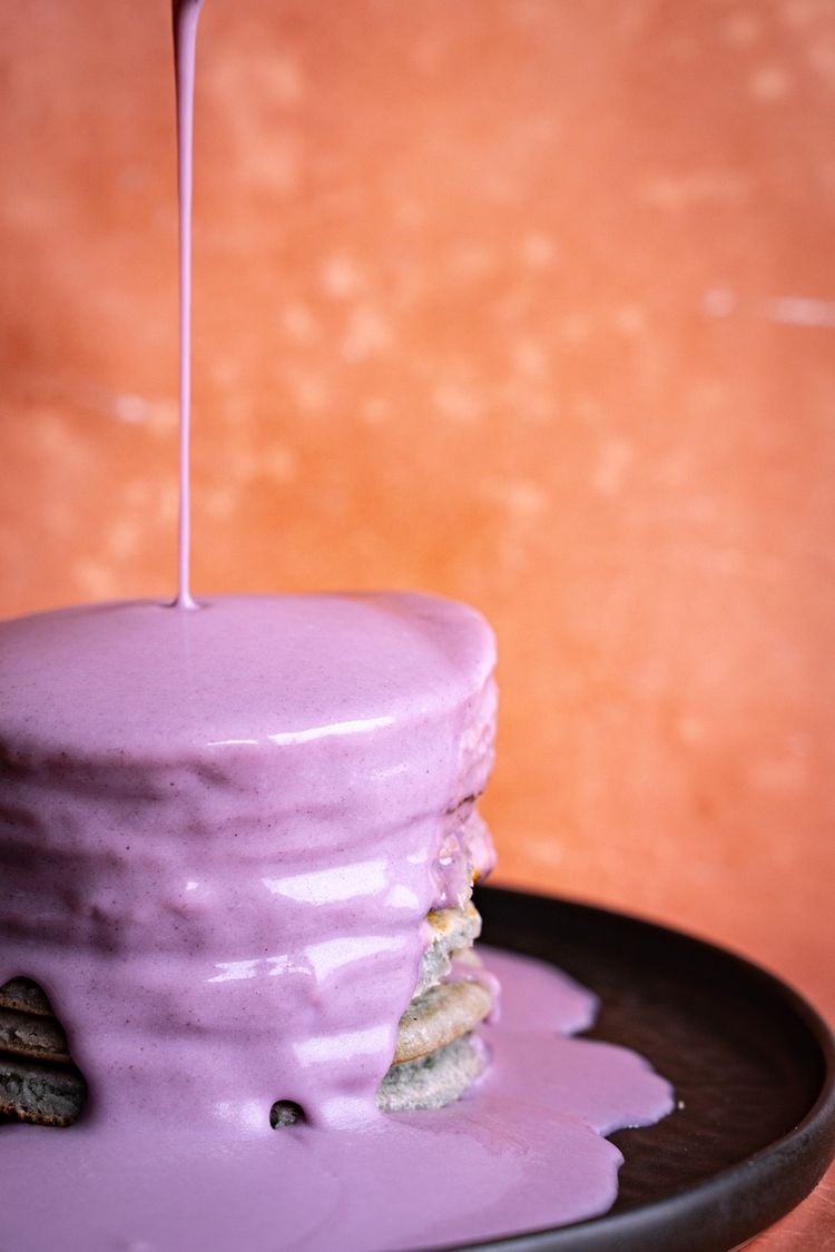 Halloween ube pannenkoekjes