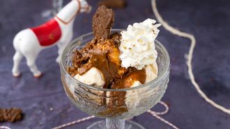 Dame blanche met speculaas