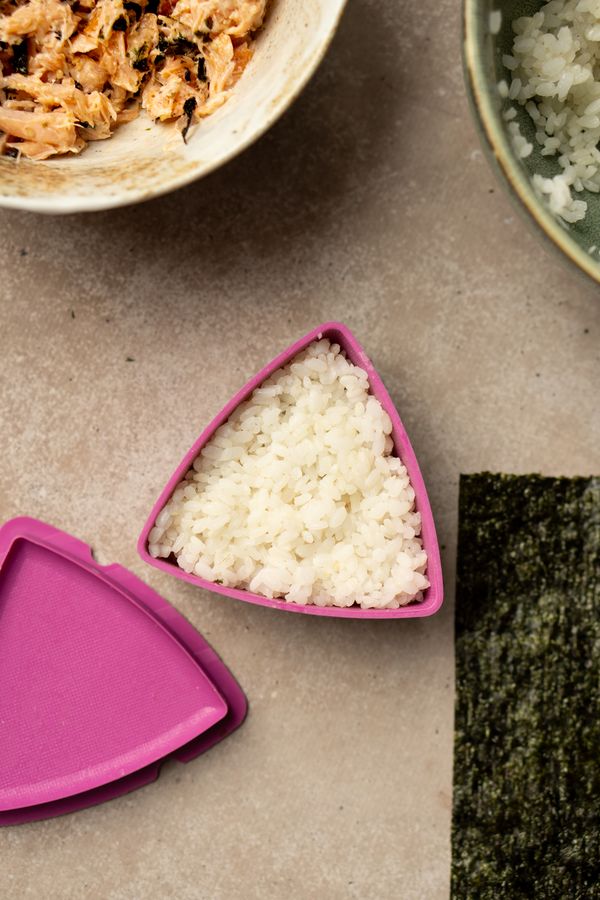 Onigiri maken stap 1