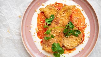 Krokante aubergines Peruaans recept