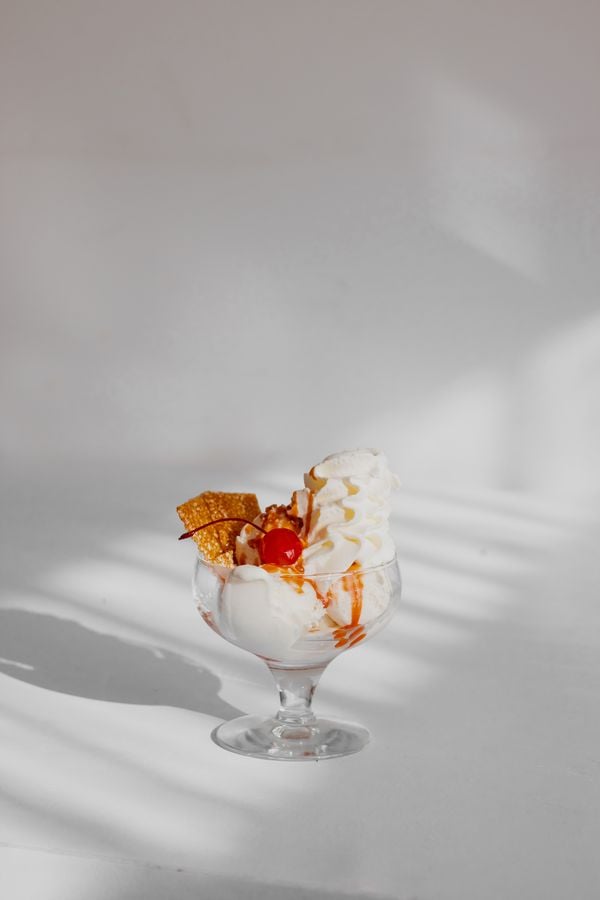 Sundae met karamel