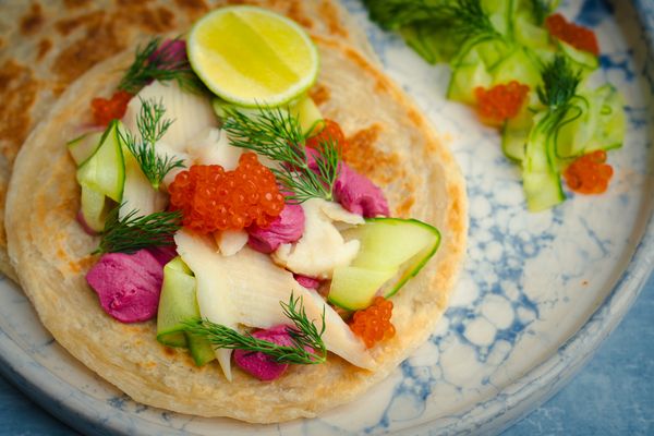 Paratha recept met forel