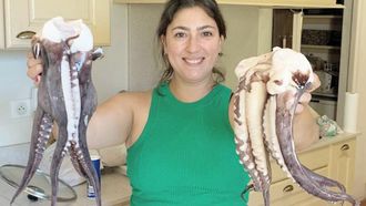 Sandra Buijs in de keuken