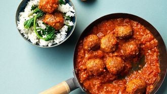 Afbeelding van Spaanse gehaktballetjes in tomatensaus