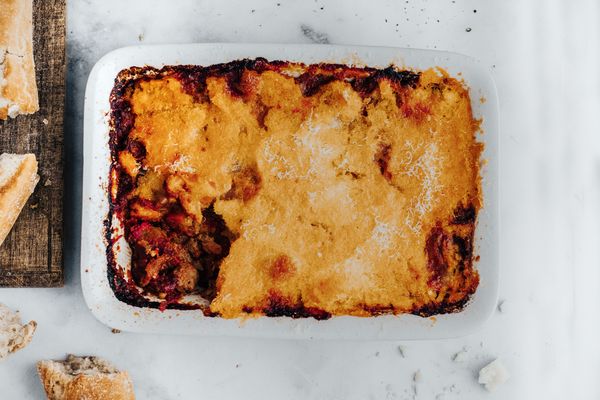 Polenta lasagne met wortjes