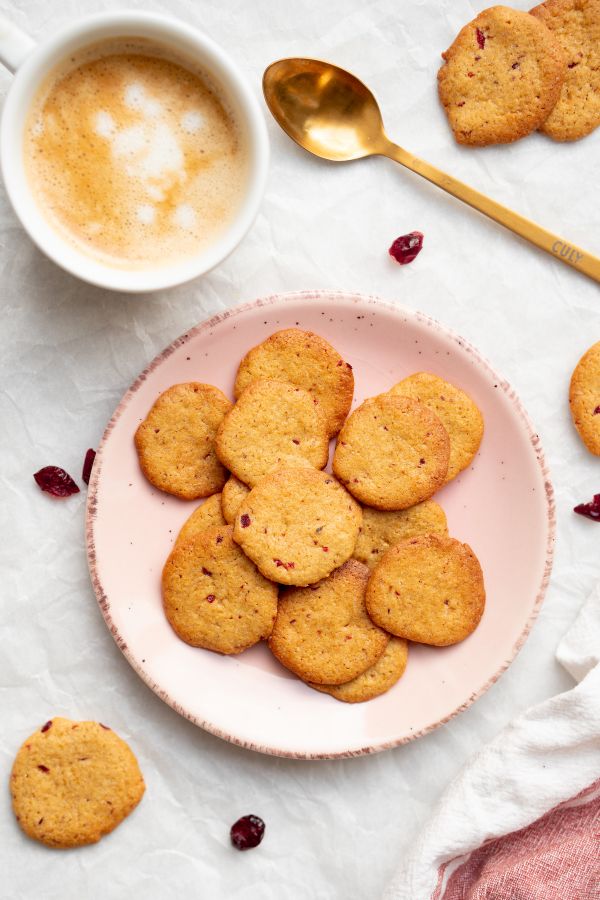 Koekjes met drop en cranberry's