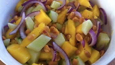 mango salade met komkommer