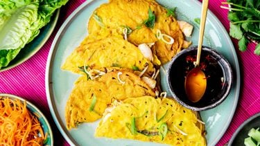 Vietnamese pannenkoek recept: Banh Xeo weekmenu