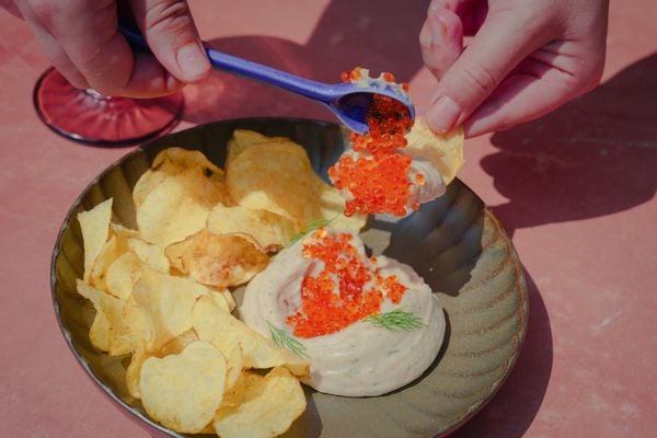 Taramasalata met labneh