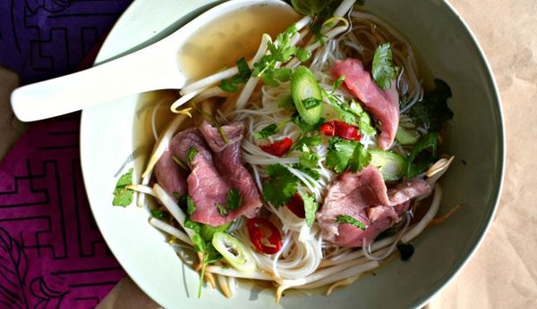 Image of quick pho (Vietnamese noodle soup) for easy recipes
