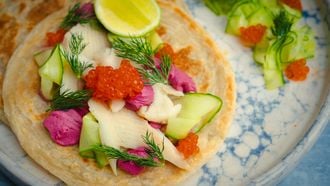 Paratha recept met forel