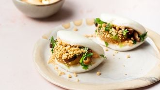 Bao buns met shiitake en daikon