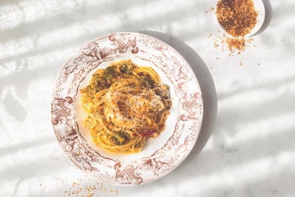 zomerse pasta met courgette