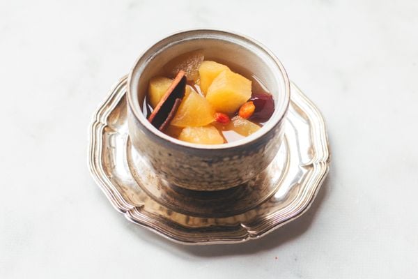 Chinese appelthee met kaneel