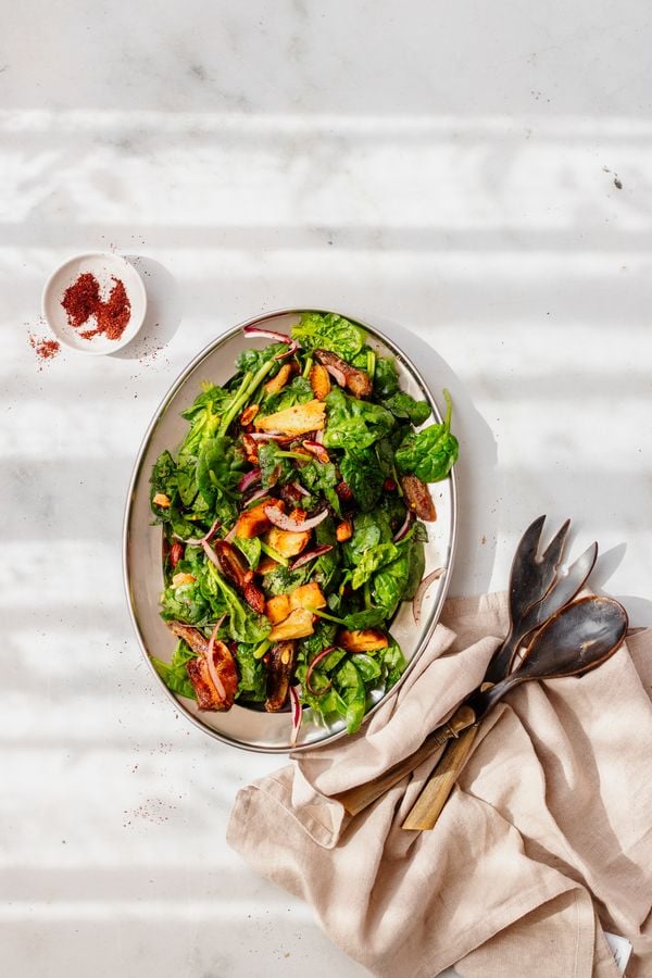 Salade met spinazie