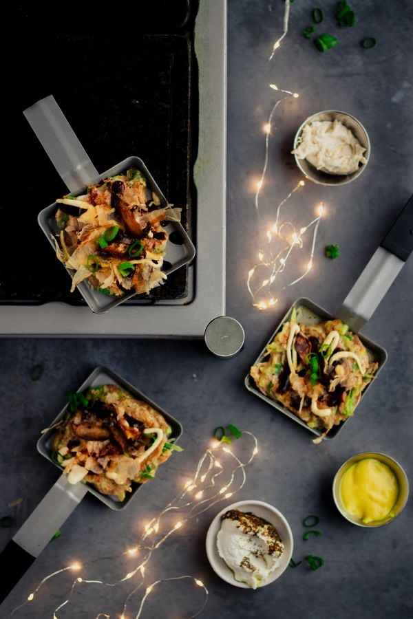 Gourmet groentepannenkoekjes | gourmet mini okonomiyaki
