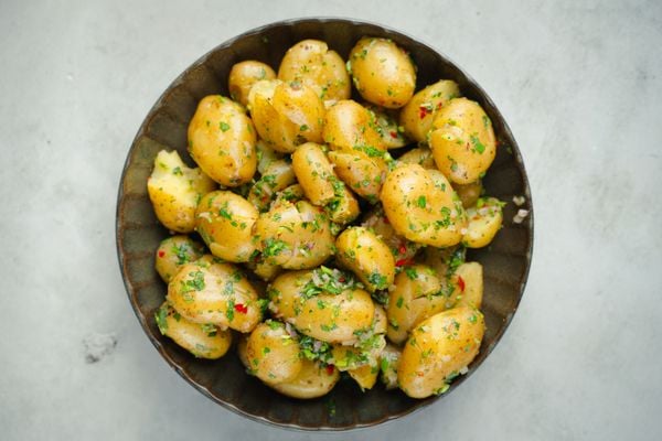 Aardappelsalade recept met chimichurri