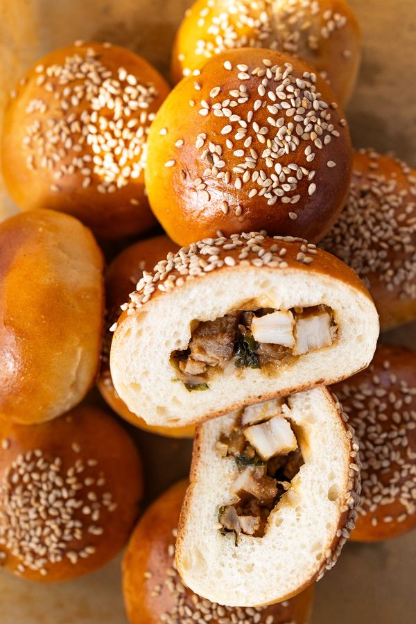 chinese melkbroodjes met buikspek