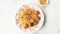 Orzo met prei en kippengehaktballetjes