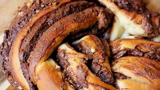 gevlochten Nutella-brood