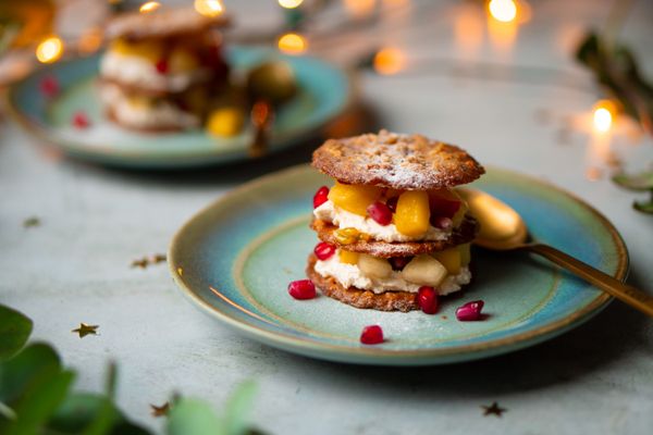 Makkelijk toetje met fruit