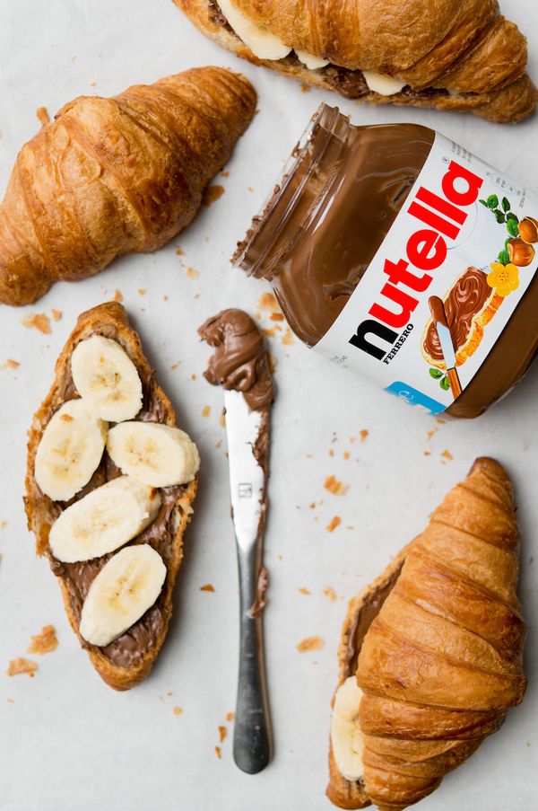 croissants nutella banaan