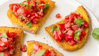 Toast met tomaat