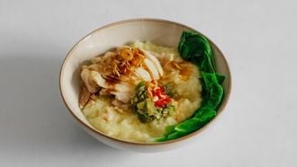 Rice porridge | Aziatische rijstpap | hainanese chicken rice congee fushion