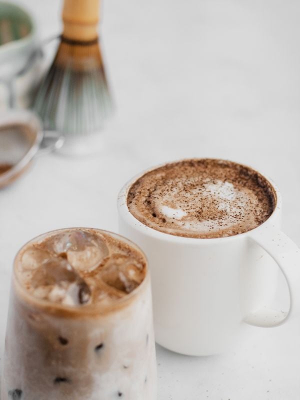 Hojicha latte maken